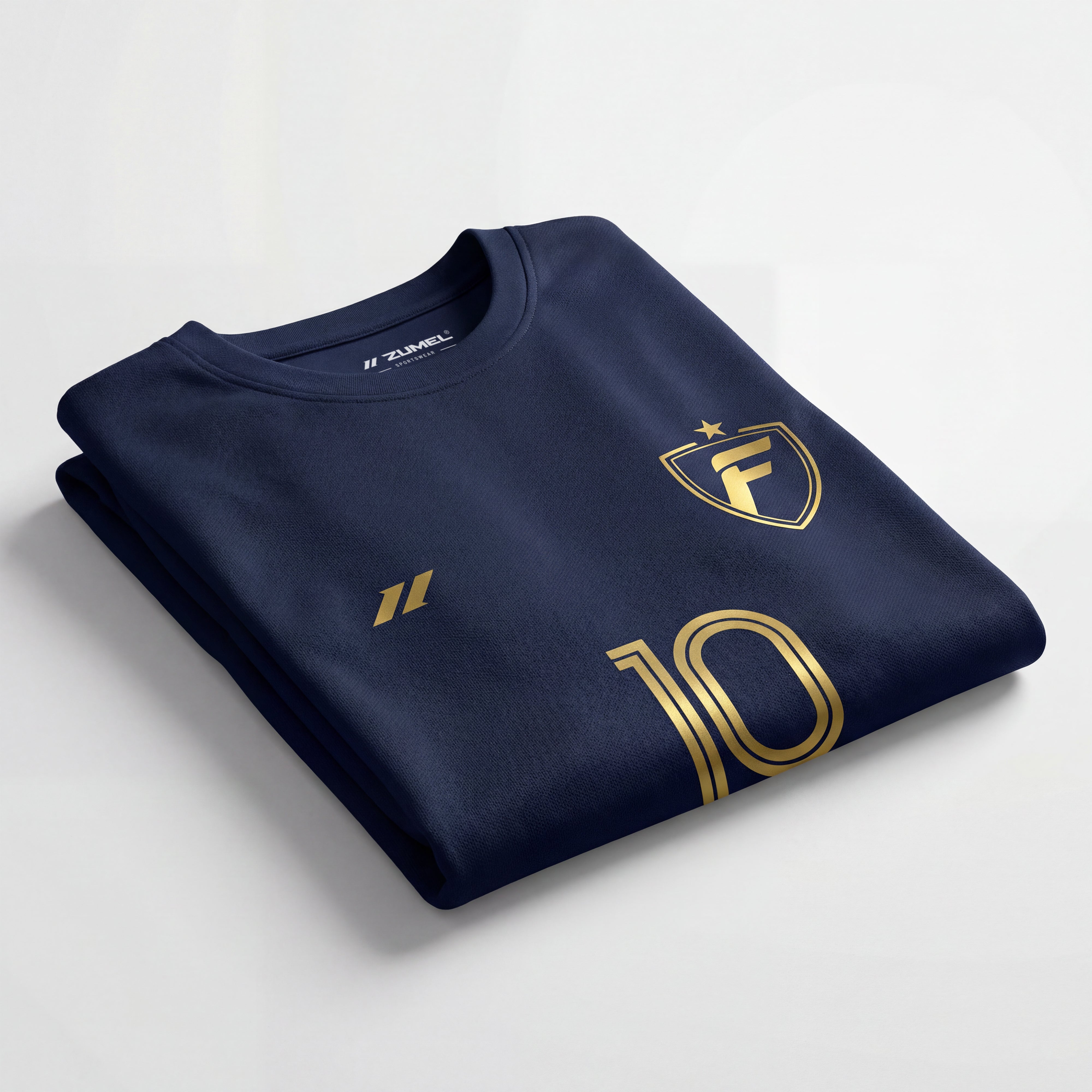 Maillot de football femme personnalisé bleu marine