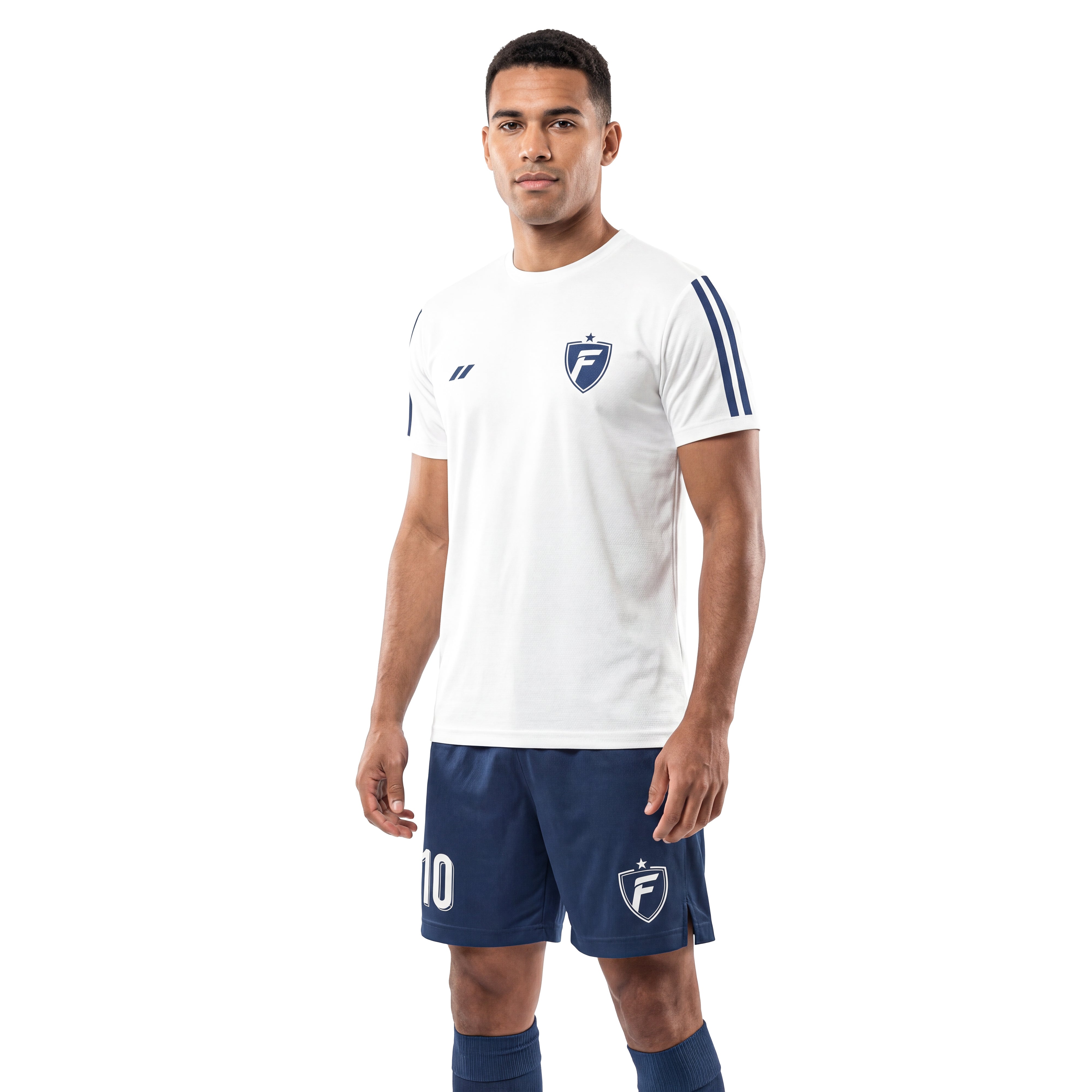 Maillot de football homme personnalisé blanc