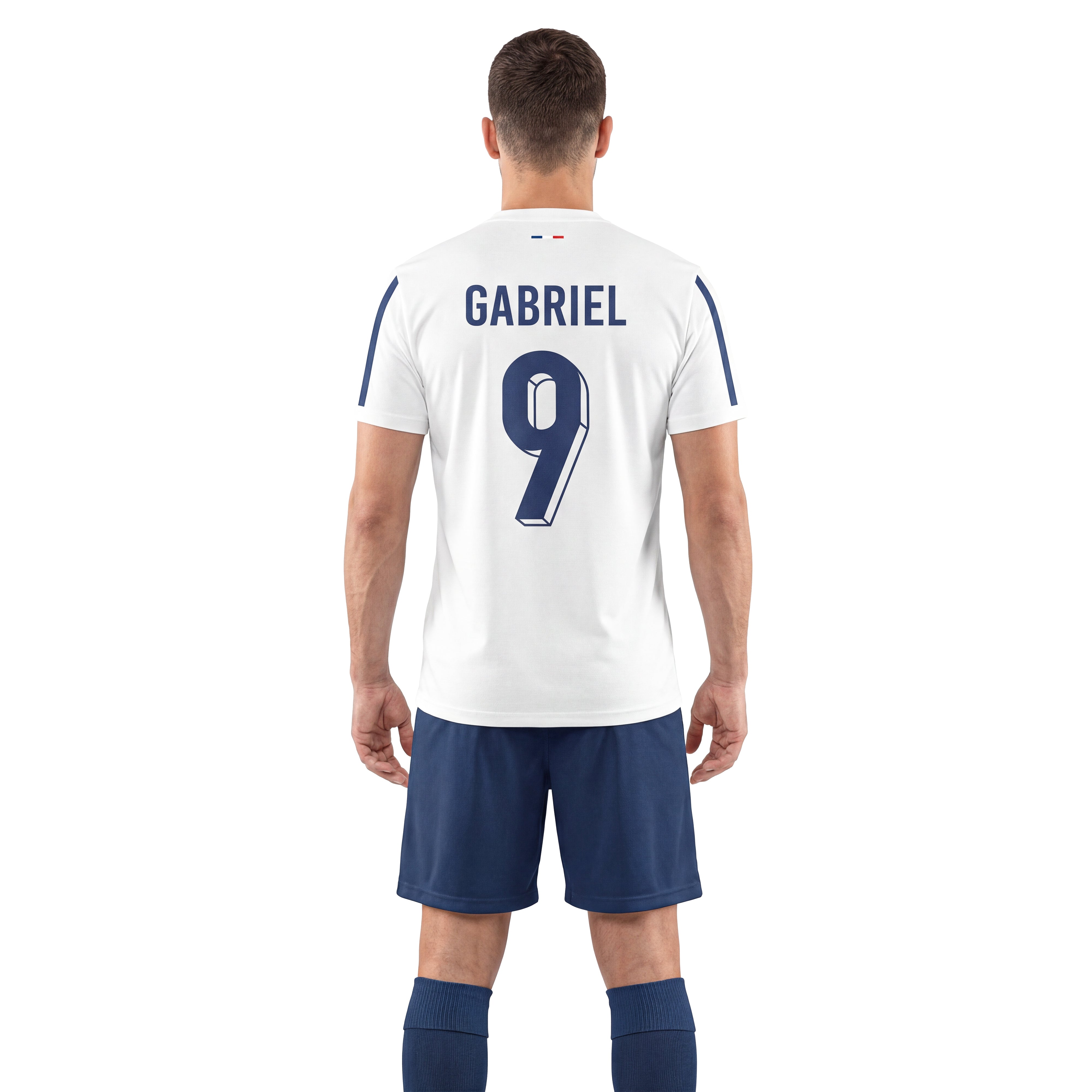 Maillot de football homme personnalisé blanc