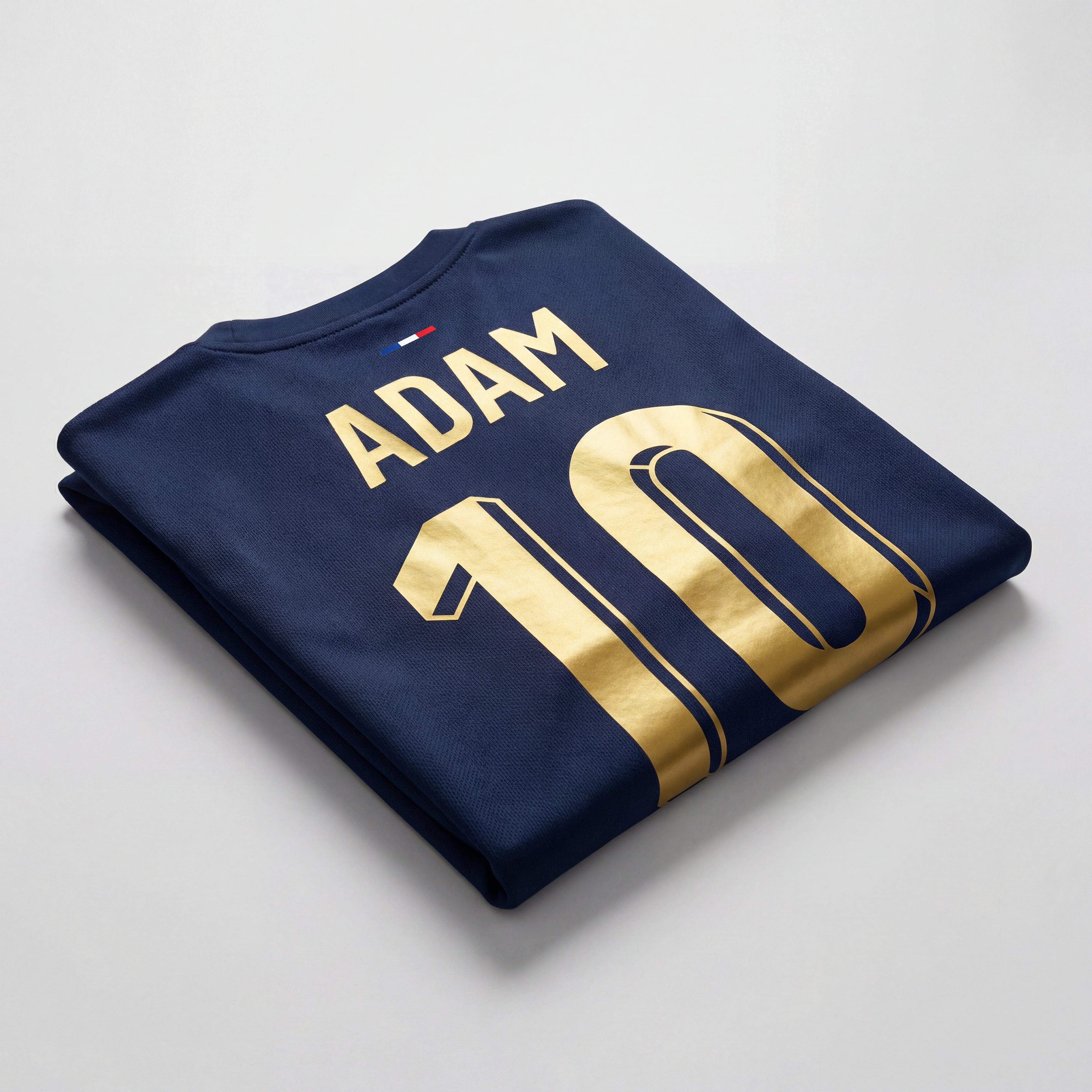 Ensemble de football homme personnalisé bleu marine et or