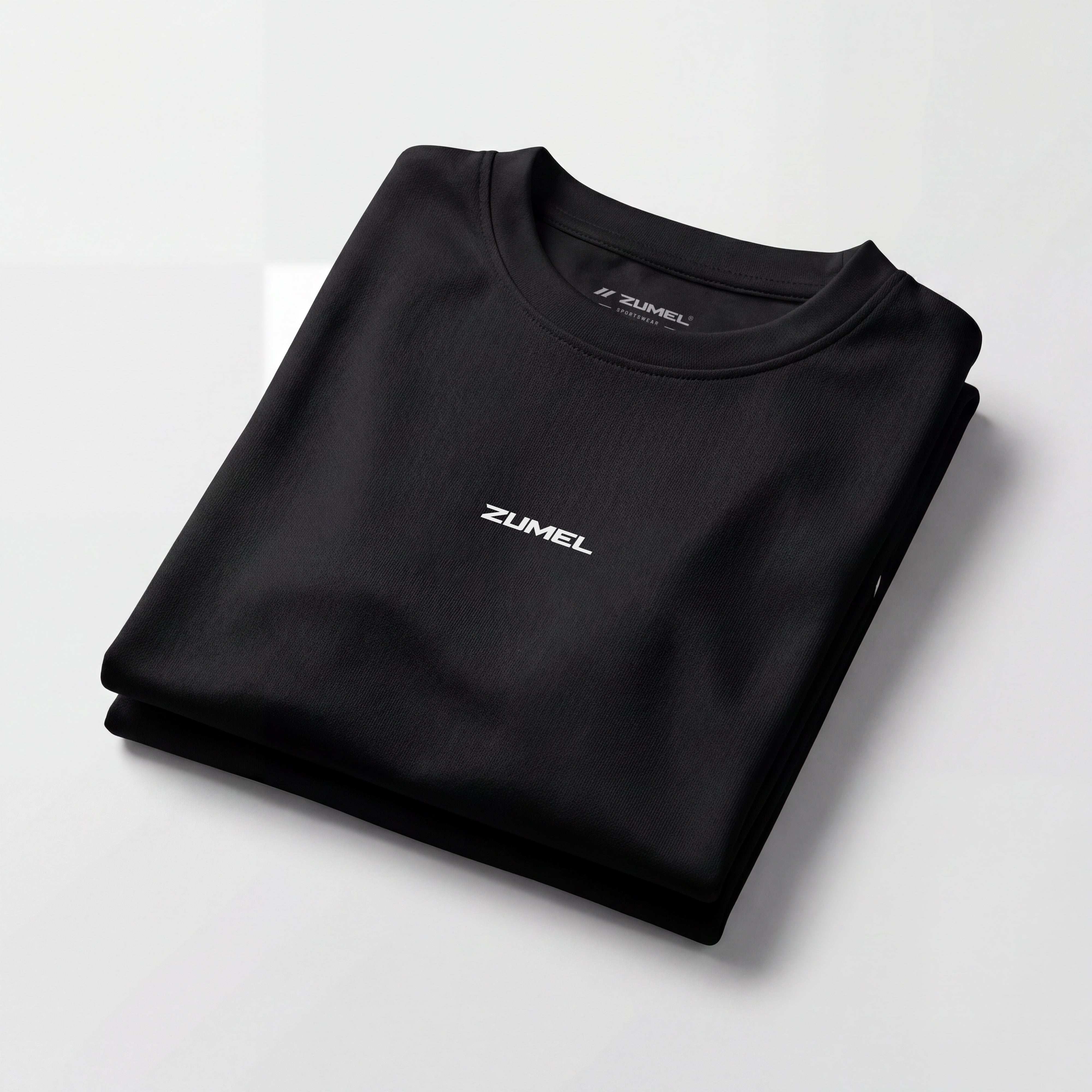 T-shirt de sport homme noir avec bandes blanches