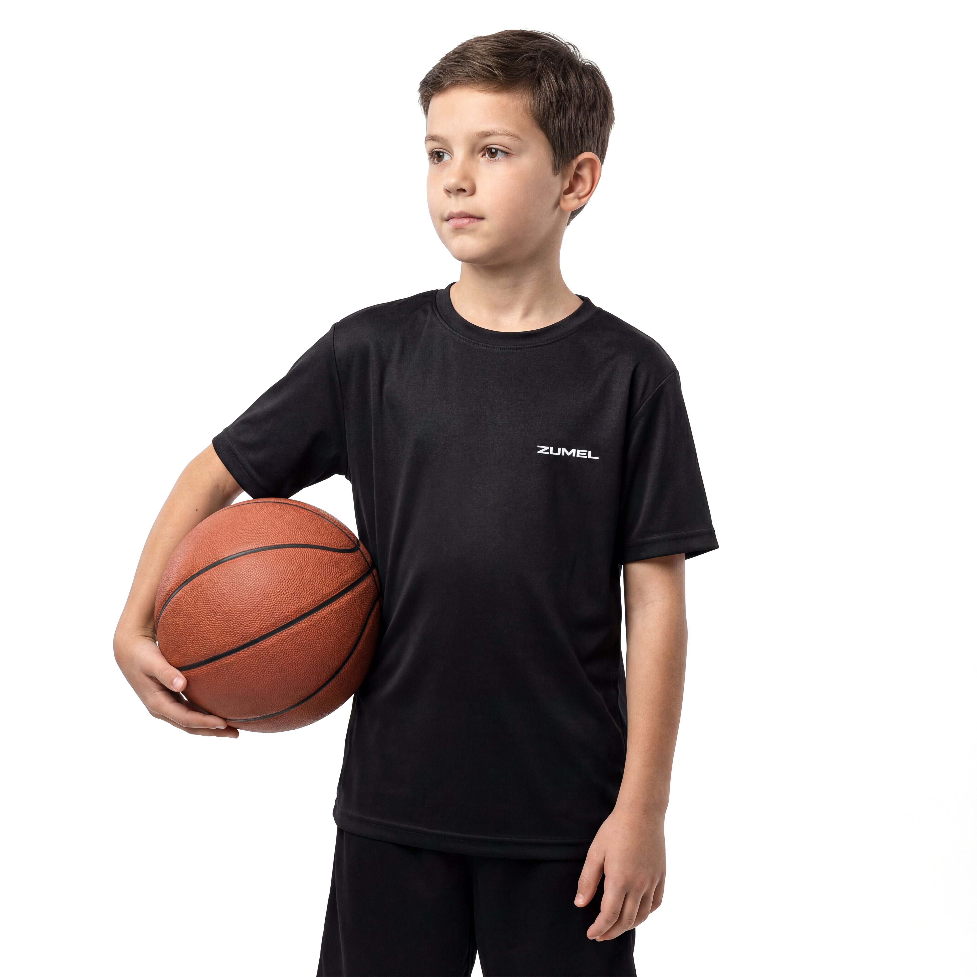 Maillot de sport enfant noir pour activité physique