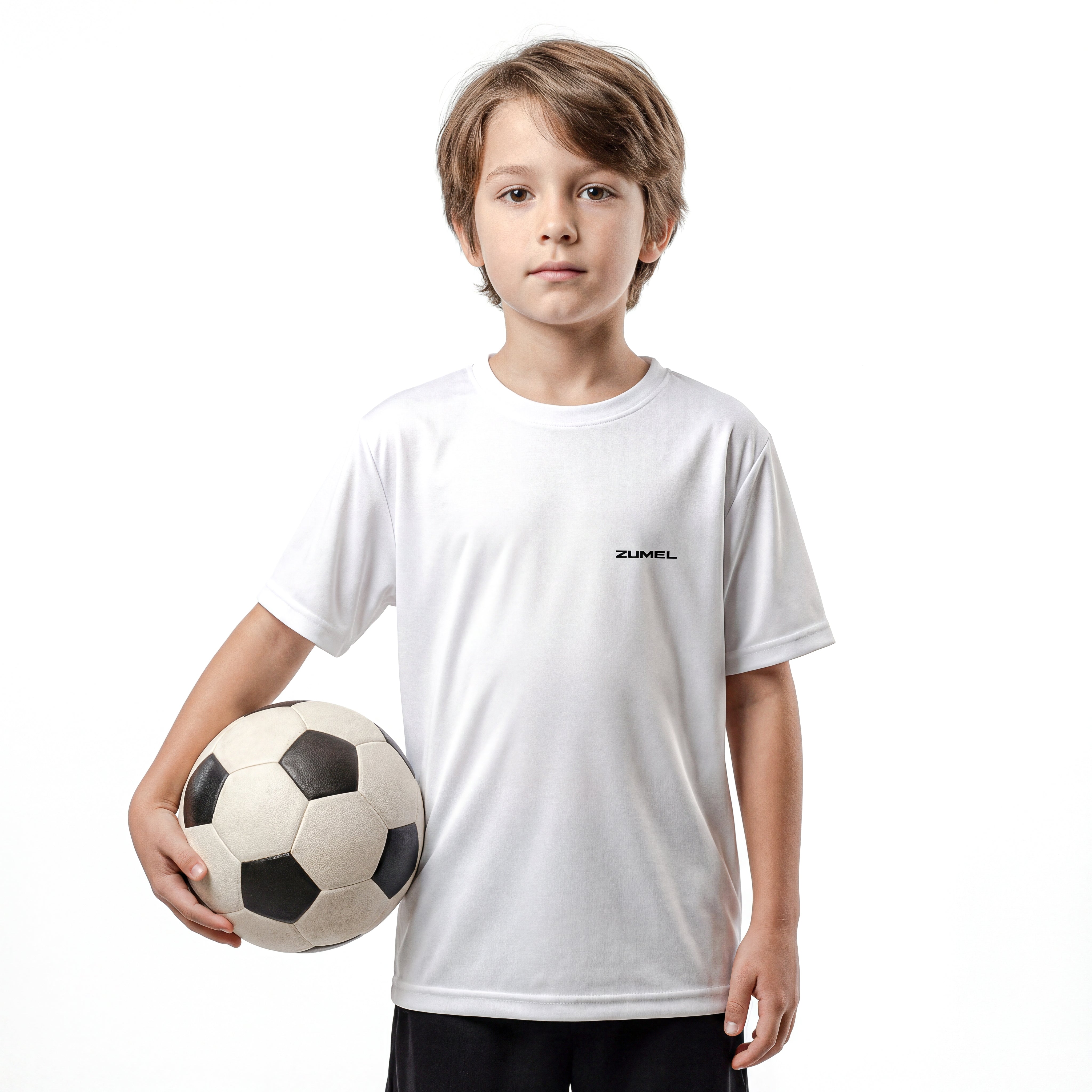 Maillot de sport enfant blanc pour activité physique