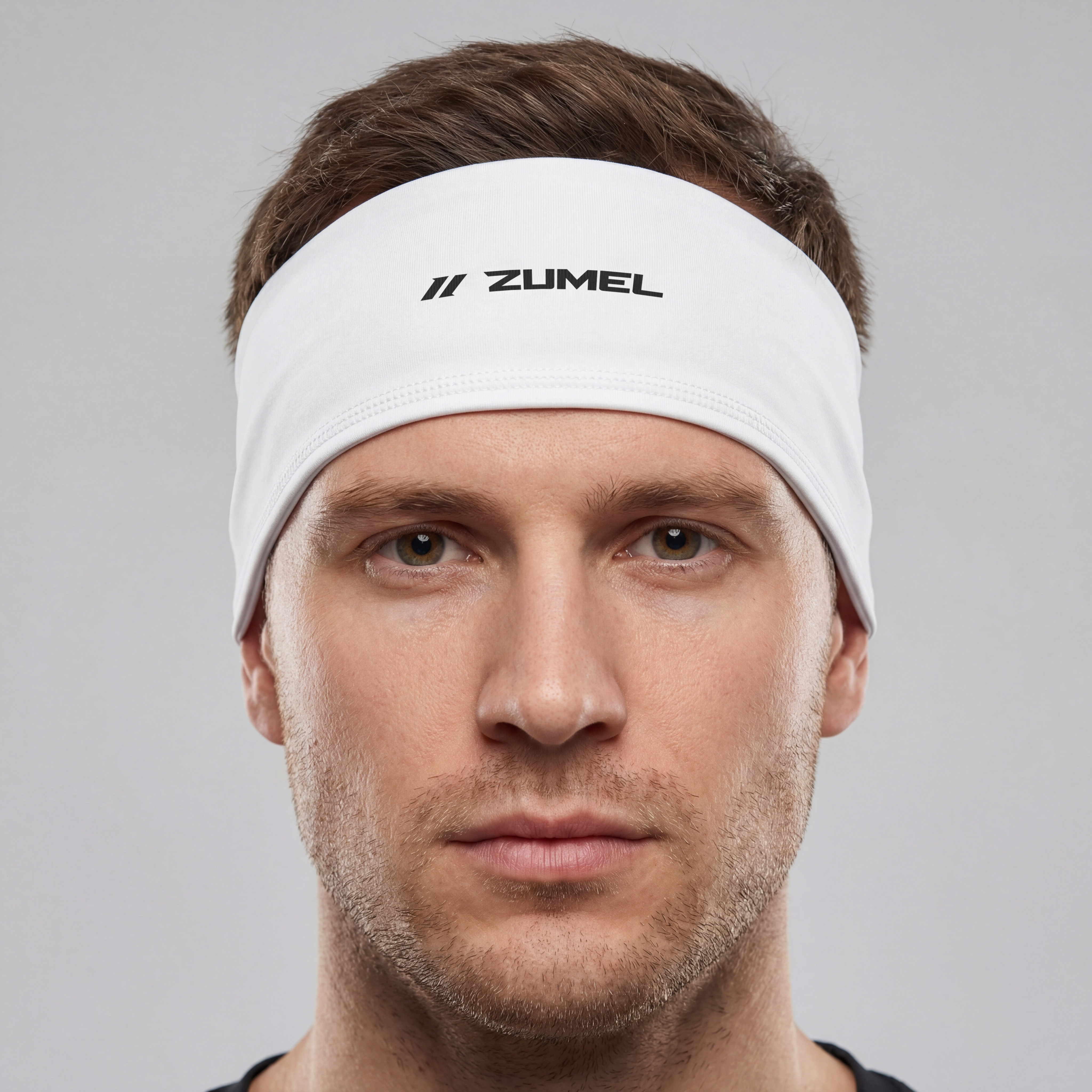 Bandeau de sport blanc pour homme