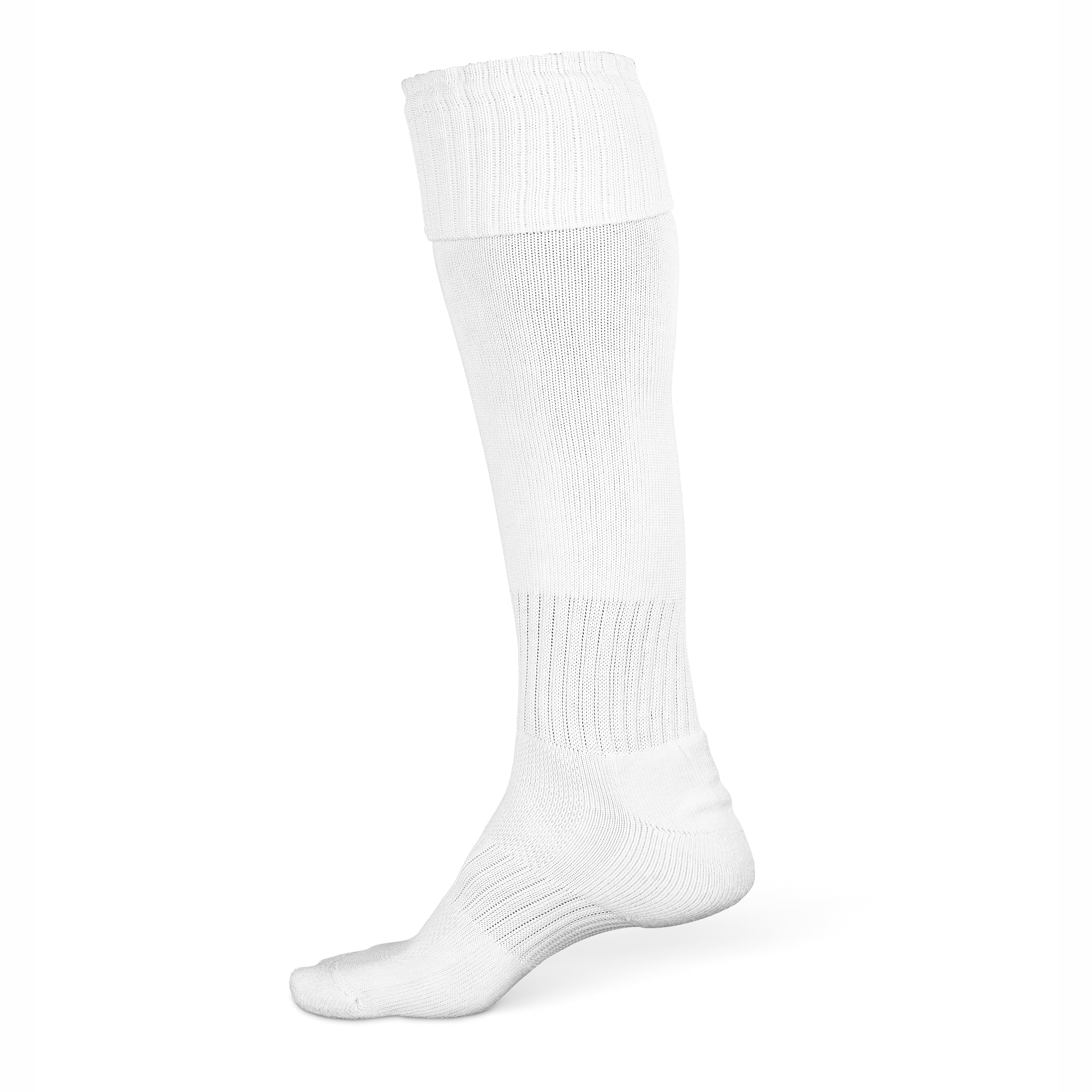 Chaussettes de football enfant blanches pour entraînement et match