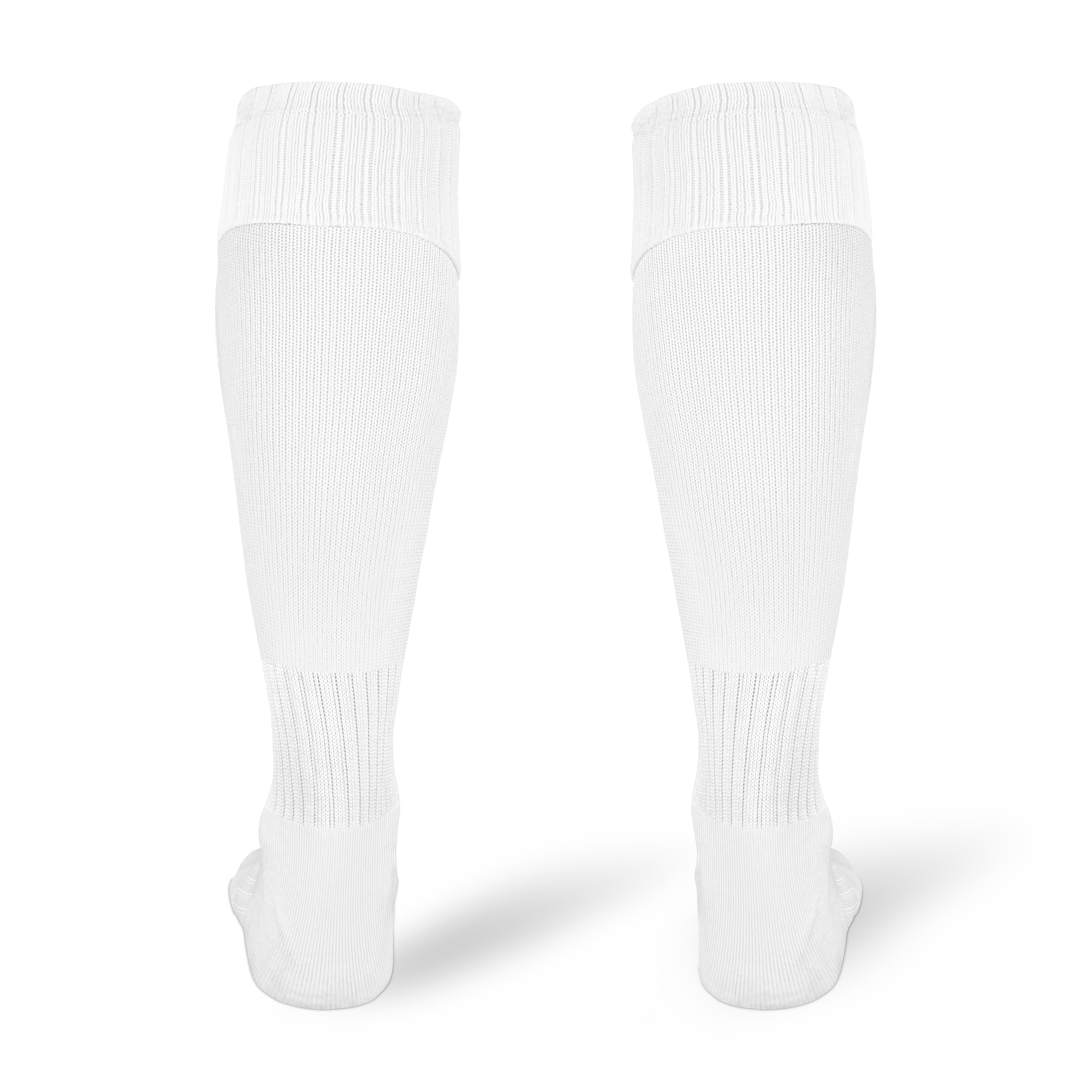 Chaussettes de football enfant blanches pour entraînement et match
