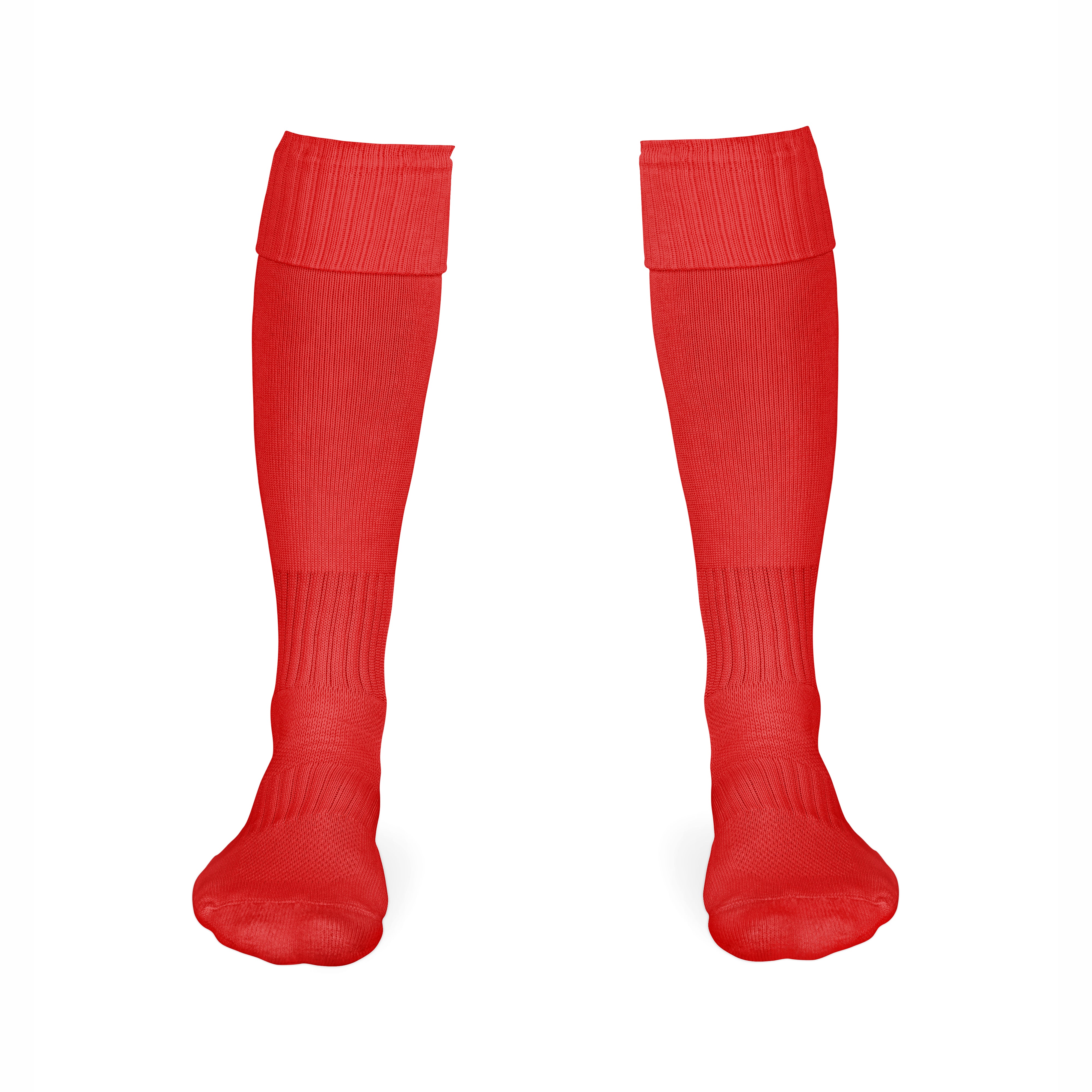Chaussettes de football enfant rouges pour entraînement et match