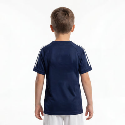 Maillot de sport enfant bleu marine technique