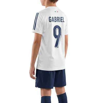 Maillot de football enfant personnalisé blanc