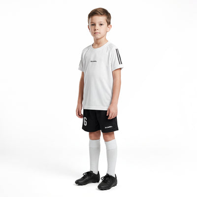 Maillot de football enfant blanc personnalisé – prénom et numéro