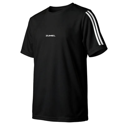T-shirt de sport enfant noir léger en polyester