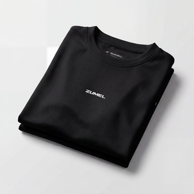 T-shirt de sport homme noir avec bandes blanches