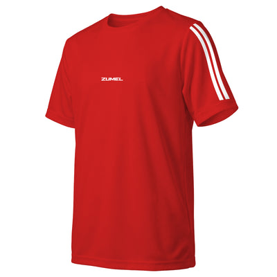Maillot de sport enfant rouge respirant