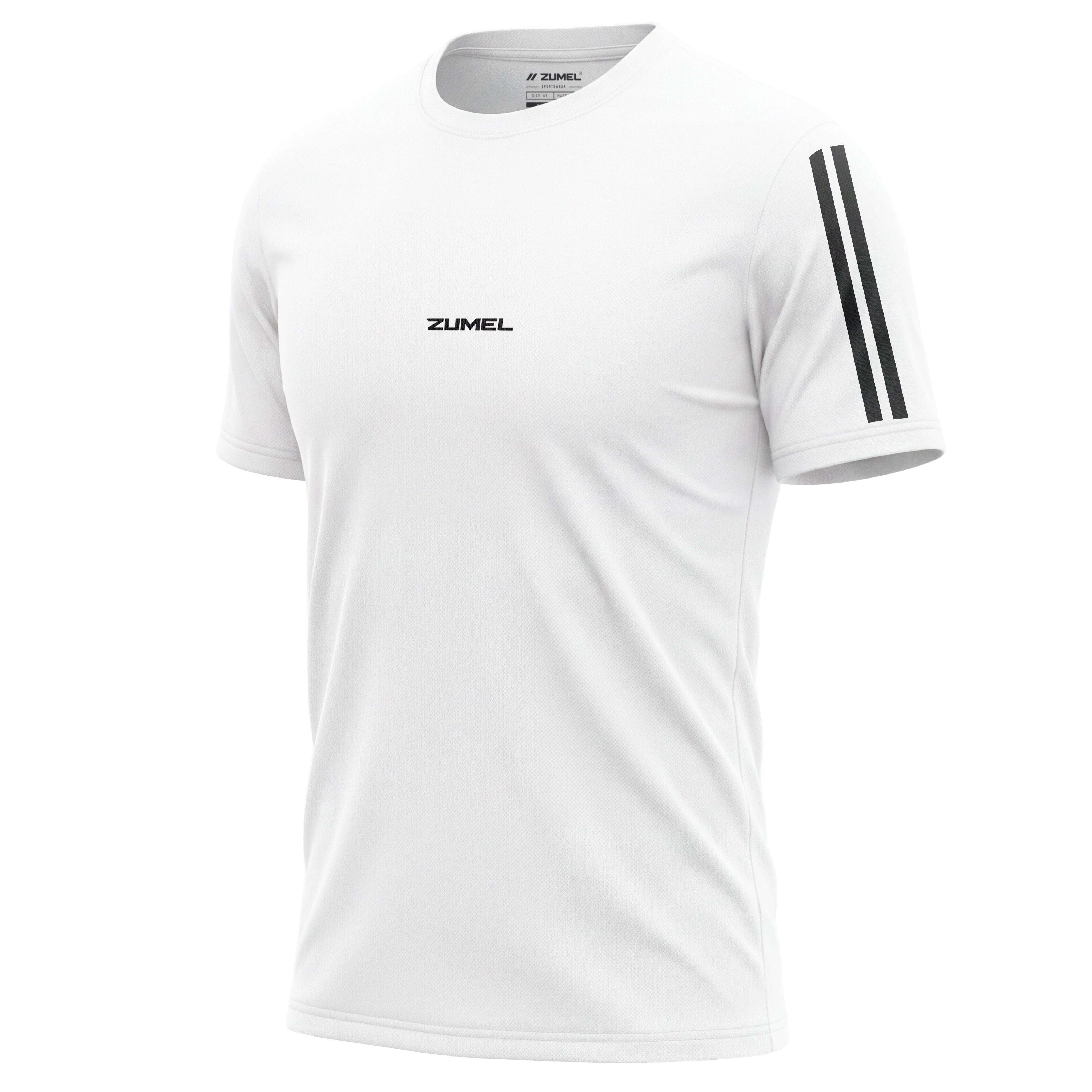 T-shirt de sport homme blanc en polyester