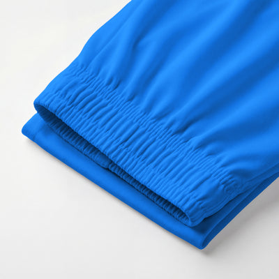 Short de football enfant bleu personnalisé avec numéro