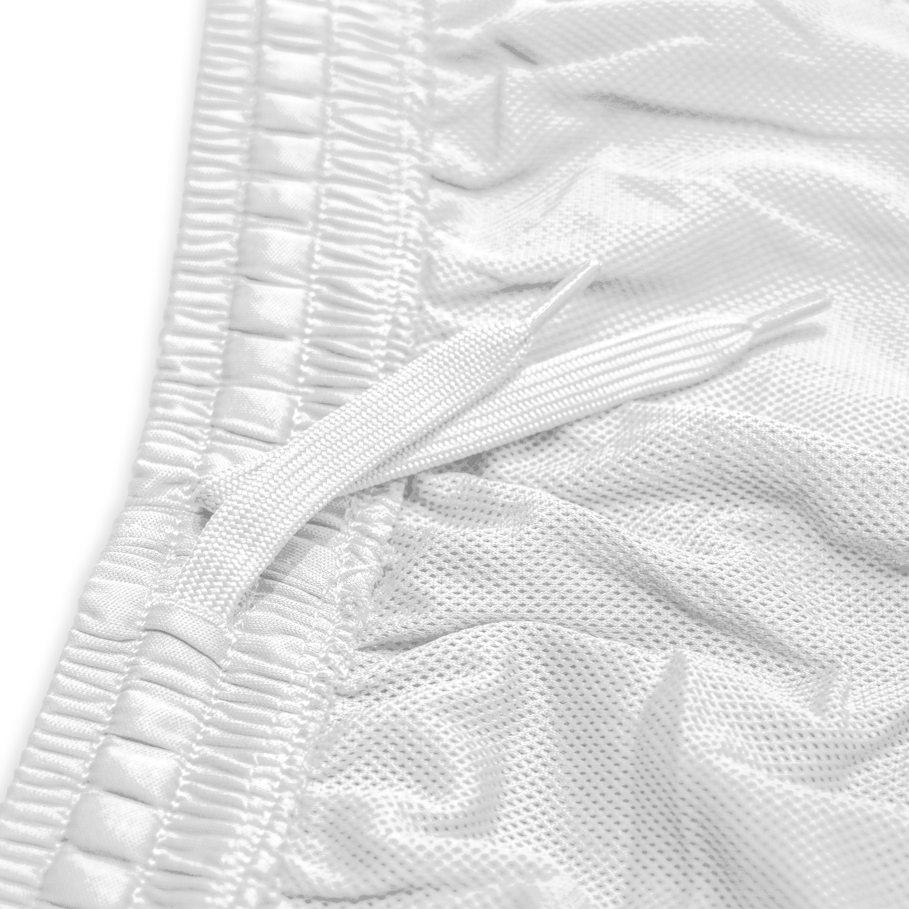 Short de football fille blanc personnalisé avec numéro rose