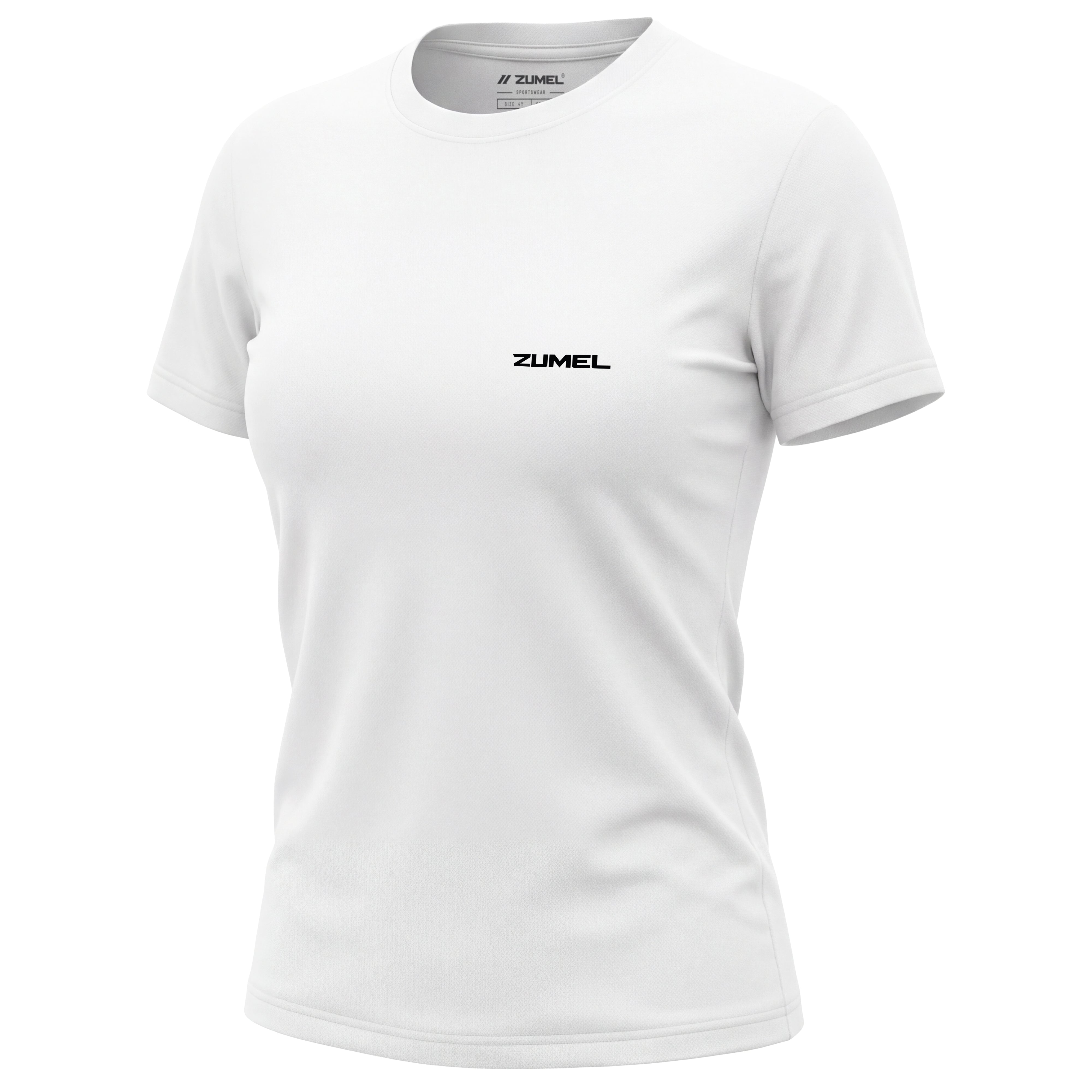 T-shirt de sport femme blanc en polyester