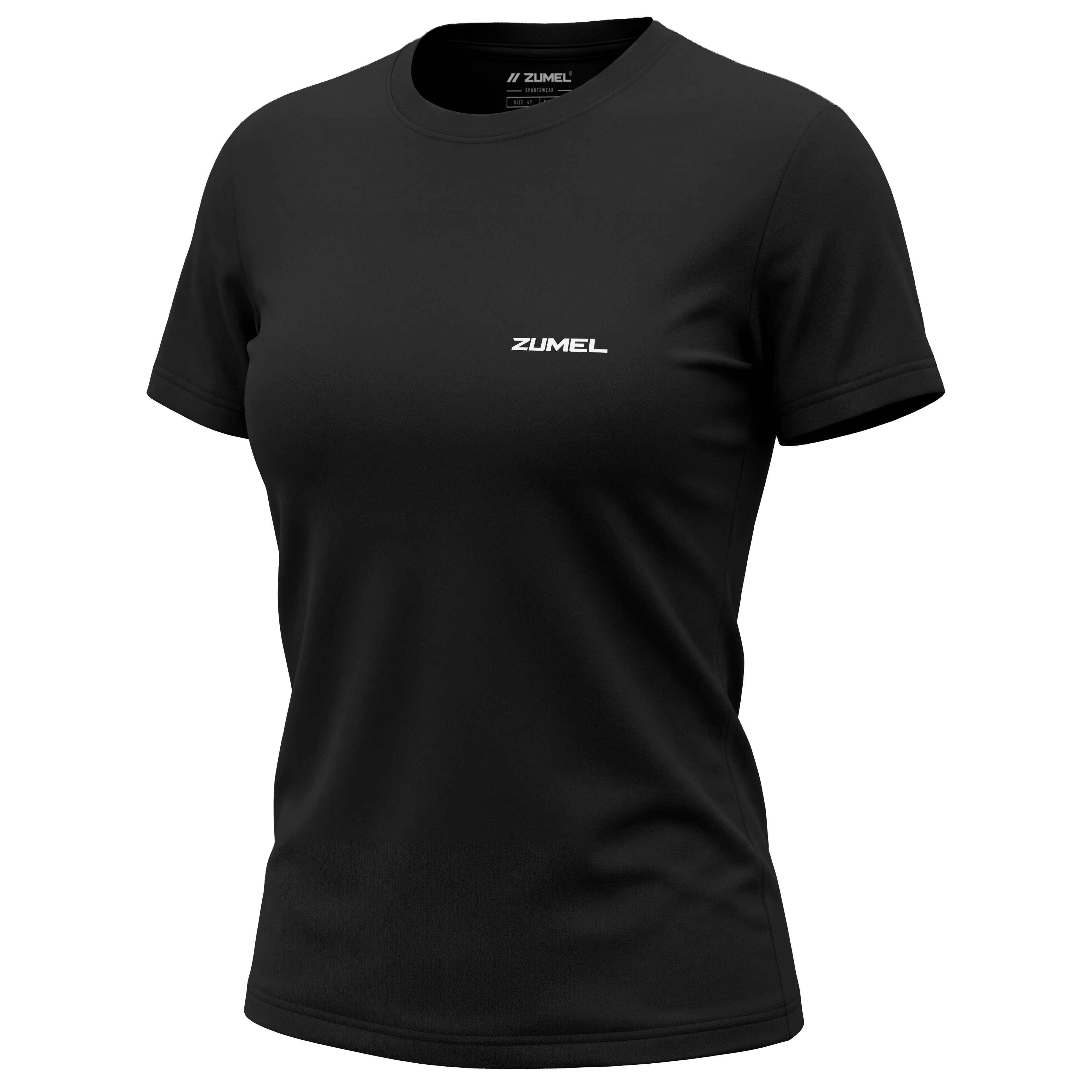 T-shirt de sport femme noir original ZUMEL