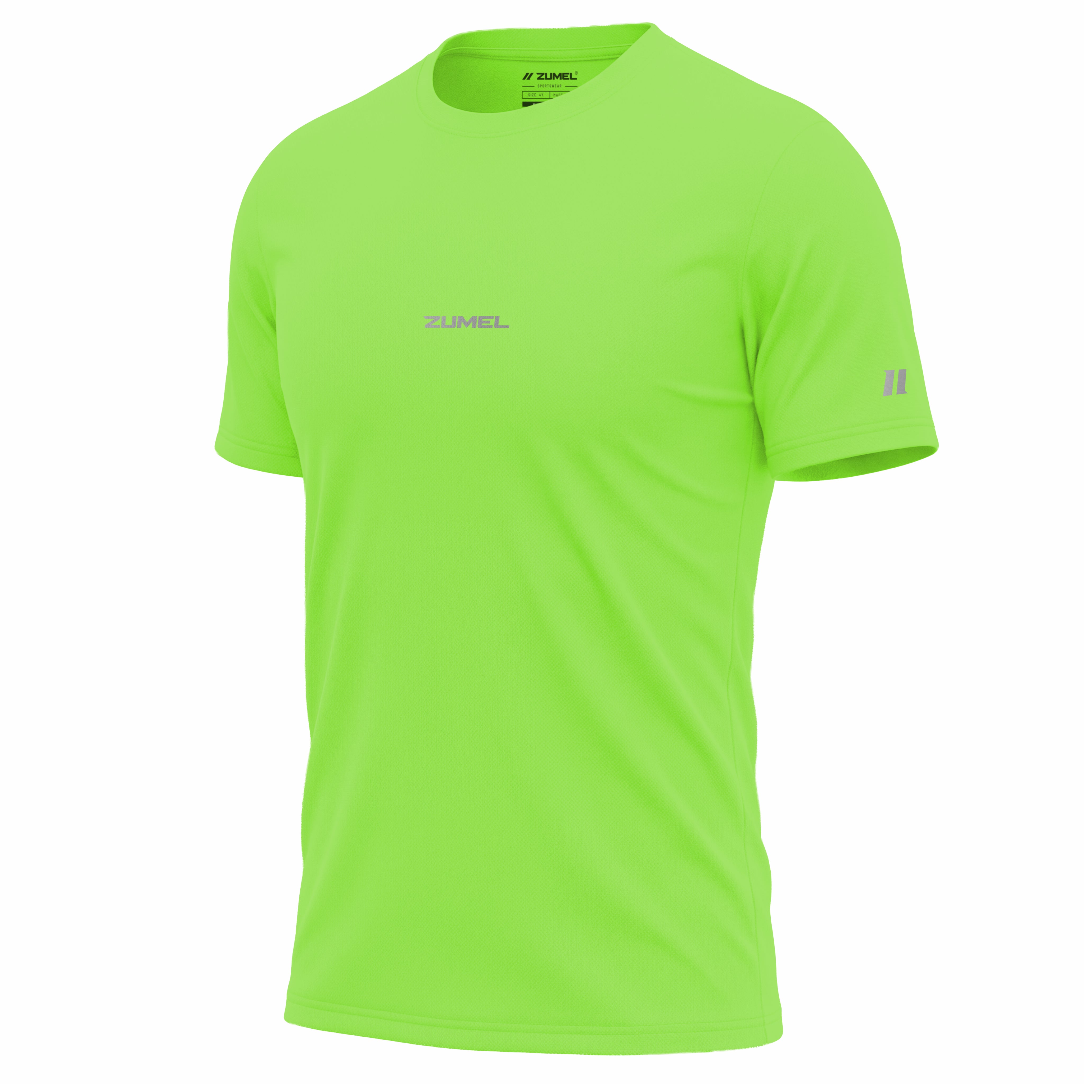 Maillot de running homme vert néon respirant