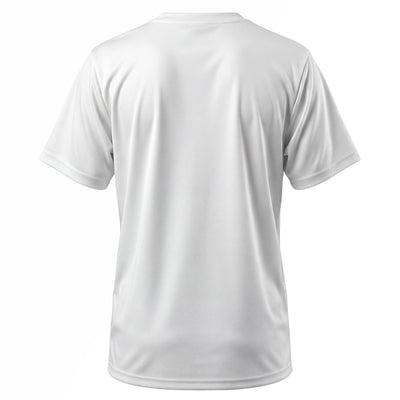 Maillot de sport fille blanc avec détails roses
