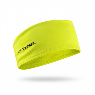 Bandeau de sport vert néon pour femme