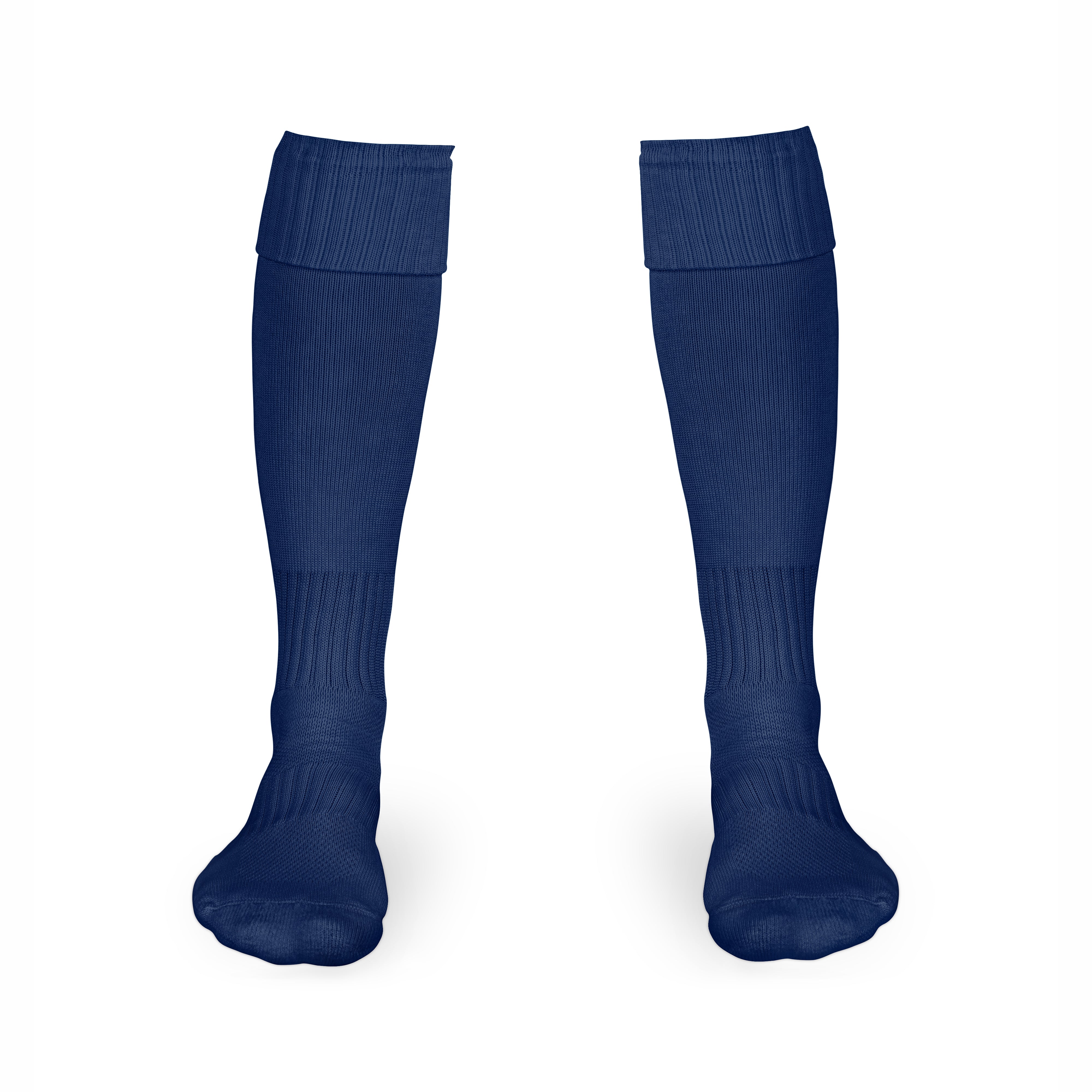 Chaussettes de football enfant bleu marine pour entraînement et match