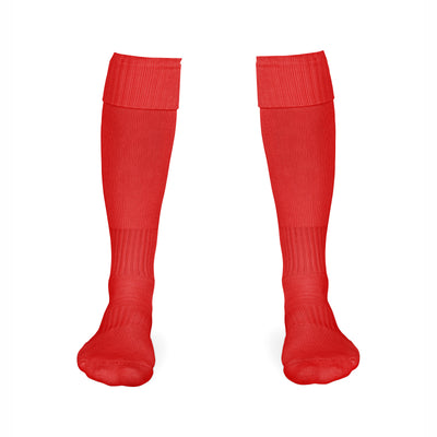 Chaussettes de football enfant rouges pour entraînement et match