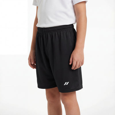 Short de sport enfant noir pour entraînement et activités physiques